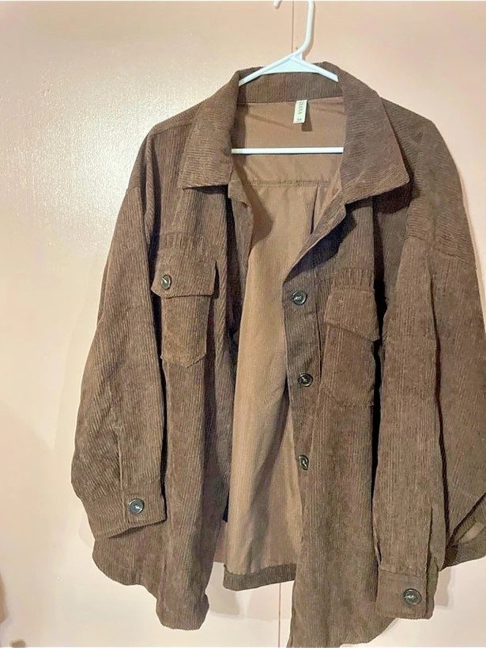 Zenna Brown Utility Jacket Size XL Like New